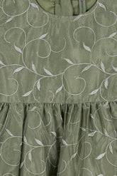 Light Green Girl's Fancy Frock